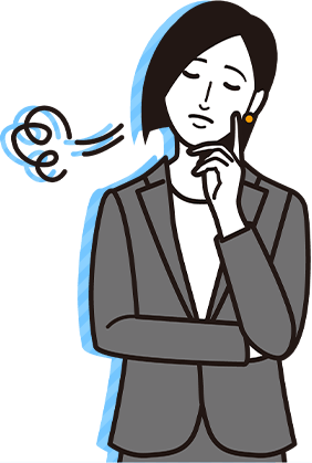 悩む人イラスト